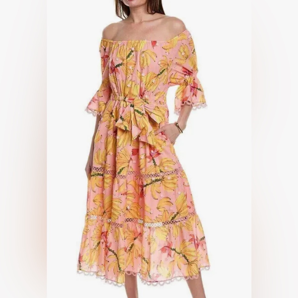 Farm Rio Banana Taste Midi Dress - XS